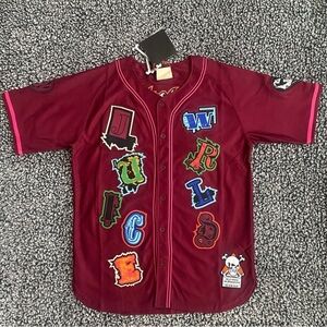 Men’s Graphic Baseball Jersey, Juice World, Size Large, NWT